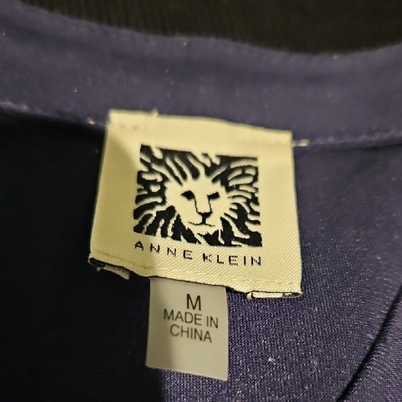 Anne Klein Midnight Blue Sleeveless Blouse - Picture 2 of 2